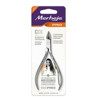 Alicate Para Cutículas Merheje Pro Aço Inox C01 - 1 Unidade