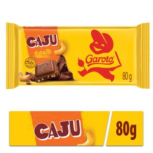 Chocolate Garoto Castanha Caju 80g