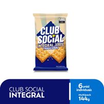 Biscoito Club Social Integral 24g 6 unidades