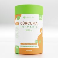 Cúrcuma Turmeric 600mg Bioroots 120 Cápsulas
