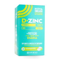 Suplemento Vitamínico D-Zinc Vitamina D 2.000UI + Zinco 30mg 30 Comprimidos