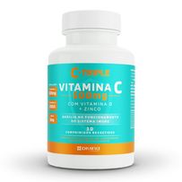 C-Triple Vitamina C 500g + Zinco 5mg + Vitamina D 200UI 30 Comprimidos