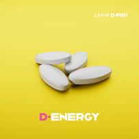 D-Energy Vitamina D + Cafeína + Taurina + Zinco Divina 30 Comprimidos