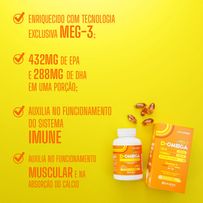 D-Ômega Vitamina D 1000UI + Ômega 3 Divina 120 Cápsulas