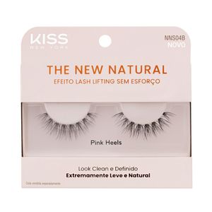 Cílios Postiços Kiss New York The New Natural Pink Heels NNS04B 1 Par