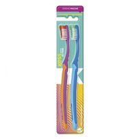 Escova Dental Kess Basic Action Macia Cores Sortidas 2 Unidades