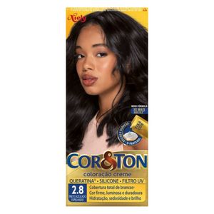 Tintura Niely Cor&Ton 2.8 - Preto Azulado Espelhado