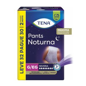 Roupa Íntima Tena Pants Noturna G/EG Severa 32 Unidades