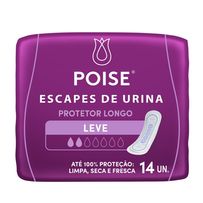 Protetor Poise Longo Leve sem Abas 14 Unidades