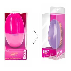 Escova Para Cabelos Ricca Flex Hair 118 - 1 Unidadee