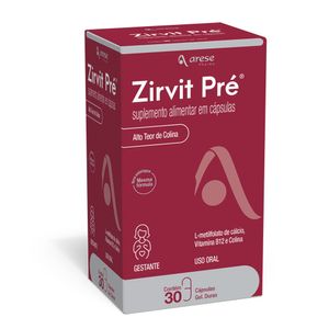 Suplemento Alimentar Zirvit Pré Arese 30 Cápsulas