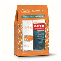Kit Avène Protetor Solar Cleanance UV FPS70 40g + Gel De Limpeza Purificante Cleanance 40g
