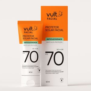 Protetor Solar Facial Vult Facial FPS70 Antioleosidade 40ml