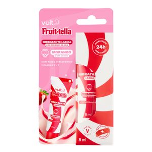 Hidratante Labial Vult Fruittella Morango com Creme 8ml