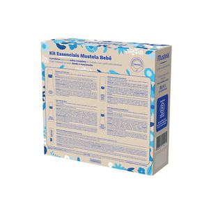 Kit Mustela Essencias Bebê Gel Lavante 200ml + Shampoo 150ml + Hydra 100ml + Água de Limpeza 100ml + Creme Preventivo de Assaduras 50ml
