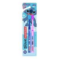 Escova Dental Dentalclean Juvenil Stitch Macia 2 Unidades