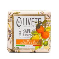 Sabonete em Barra Oliveto Soap Sapone Di Marsiglia Lime e Mandarino 200g