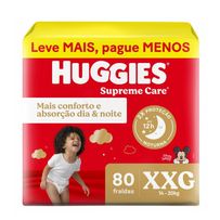 Fralda Huggies Supreme Care XXG 80 Unidades
