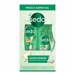 Kit Seda Cachos Definidos Shampoo 300ml + Condicionador 190ml