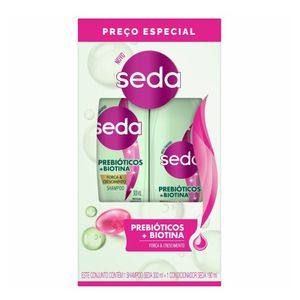 Kit Seda Prebióticos + Biotina Shampoo 300ml + Condicionador 190ml