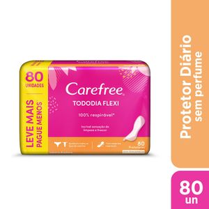 Protetor Diário Carefree Tododia Flexi 80 Unidades