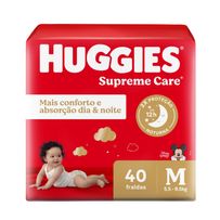 Fralda Huggies Supreme Care M 40 Unidades