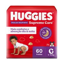 Fralda Huggies Roupinha Supreme Care G 60 Unidades