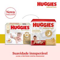 Fralda Huggies Natural Care M 32 Unidades