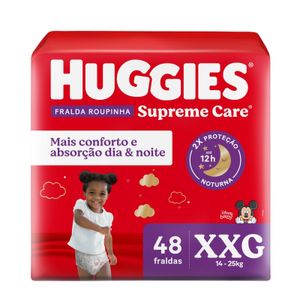 Fralda Huggies Roupinha Supreme Care XXG 48 Unidades