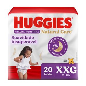 Fralda Roupinha Huggies Natural Care Xxg 20 Unidades