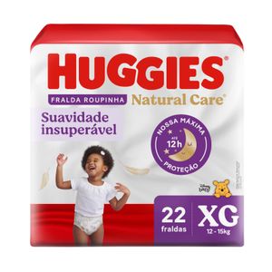 Fralda Roupinha Huggies Natural Care Xg 22 Unidades