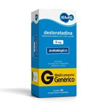 Desloratadina 5mg Ems 30 Comprimidos