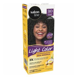 Tintura Salon Line Light Color 3.0 - Castanho Escuro