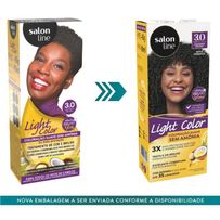 Tintura Salon Line Light Color 3.0 - Castanho Escuro