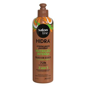Creme Para Pentear Salon Line Hidra Óleo De Coco 3 em 1 - 300ml