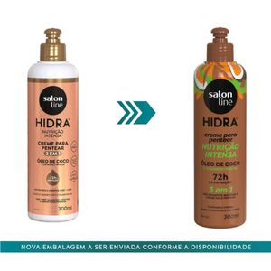 Creme Para Pentear Salon Line Hidra Óleo De Coco 3 em 1 - 300ml