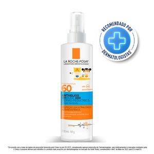 Protetor Solar La Roche Posay Anthelios UVMUNE 400 FPS60 Dermo Pediatrics Spray Invisível 200ml