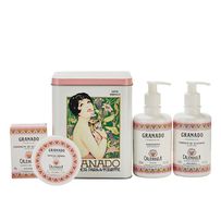 Kit Granado Terrapeutics Calêndula Sabonete de Barra + Manteiga Corporal + Hidratante Corporal + Sabonete Líquido