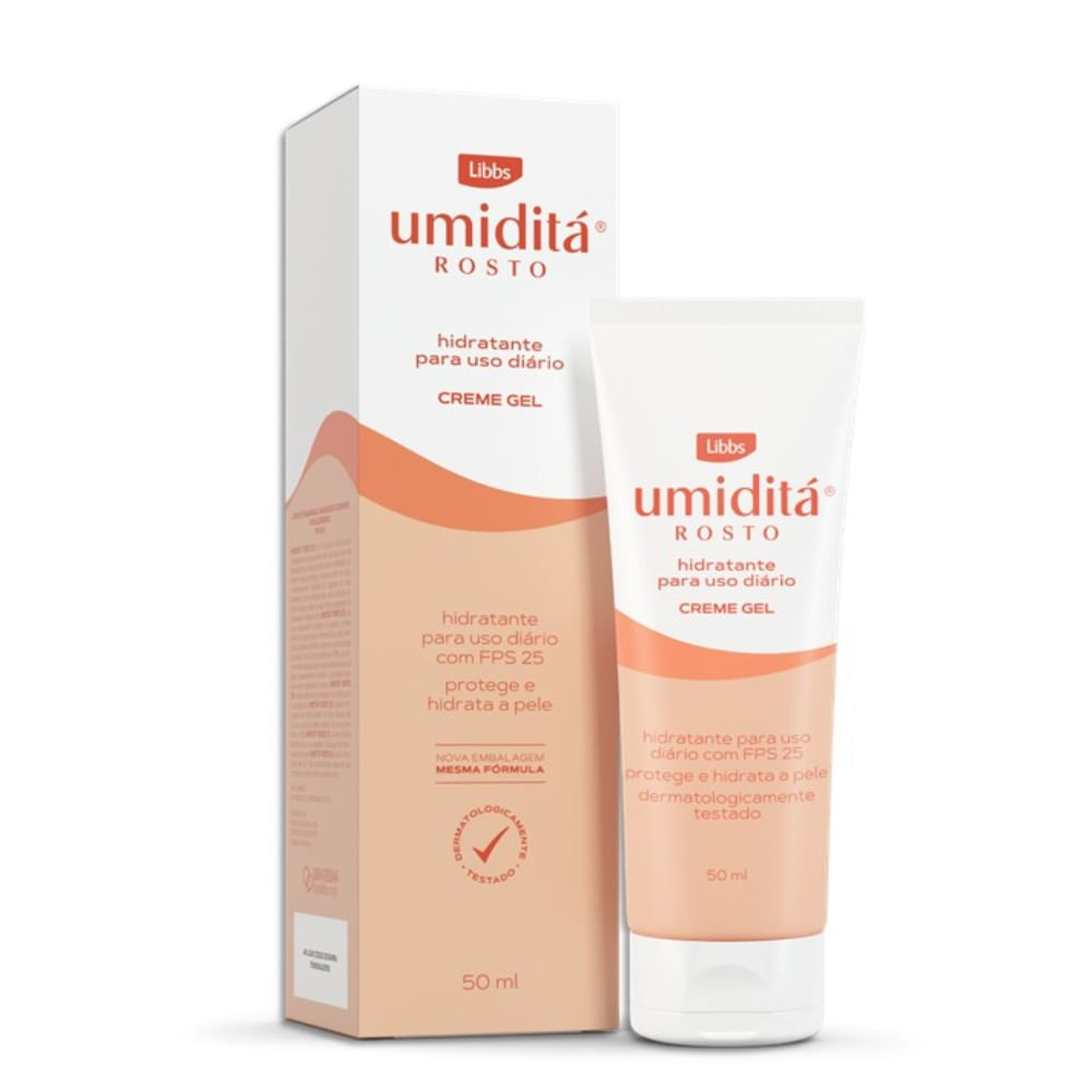 Creme Gel Hidratante Para Pele Sensível Umiditá FPS25 50ml