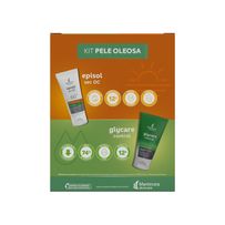 Kit Mantecorp Protetor Solar Episol SEC OC FPS60 Pele Oleosa 60ml + Gel de Limpeza Glycare Control 60g