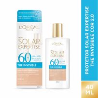 Protetor Solar Facial L'Oréal Paris Solar Expertise The Invisible com Cor 2.0 FPS60 40ml