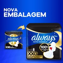 Absorvente Always Noites Tranquilas Seca Hiper Longo com Abas XXG 10 Unidades
