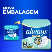 Absorvente Always Ultrafino Seca com Abas M 8 Unidades