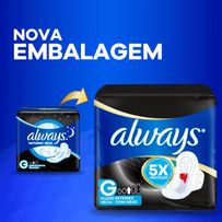Absorvente Always Ultrafino Noturno Com Abas Seca G 8 Unidades