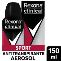 Desodorante Aerosol Rexona Clinical Sports 150ml