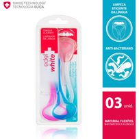 Kit Limpador De Língua Edel White 3 Unidades