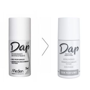 Desodorante Antiperspirante Roll-On Dap Sem Perfume 55ml