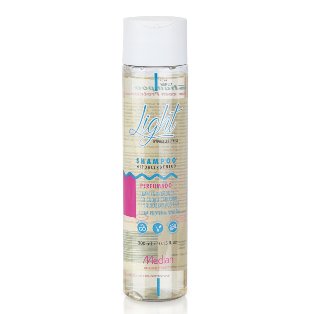 Shampoo Median Light Perfumado Com Proteínas 300ml