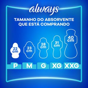 Absorvente Always Seca Com Abas P 32 Unidades