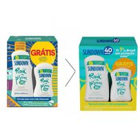 Protetor Solar Sundown Praia E Piscina Fps50 200ml + Protetor Solar Sundown Praia E Piscina Fps50 120ml